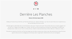 Desktop Screenshot of derrierelesplanches.com