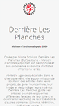 Mobile Screenshot of derrierelesplanches.com